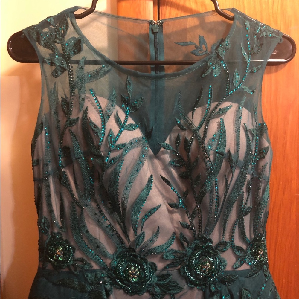 Emerald Green Evening Dress